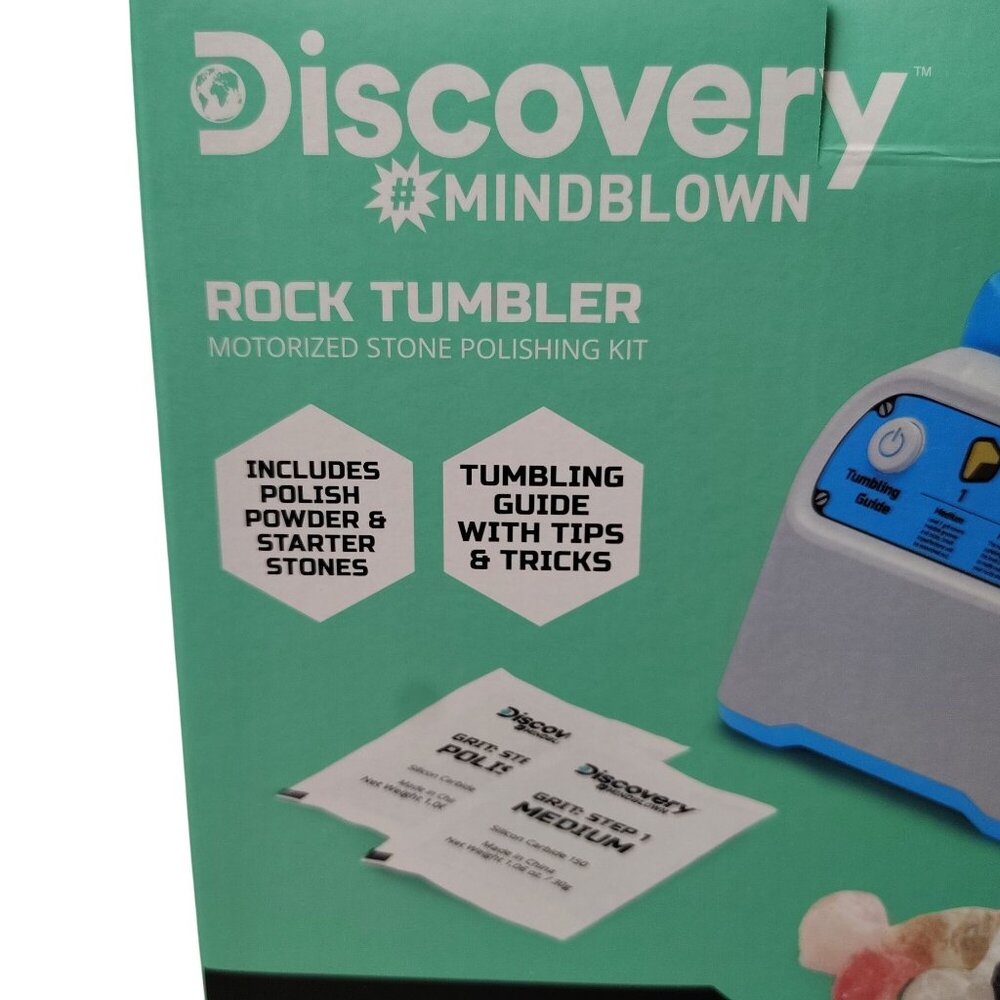 Discovery Mindblown Rock Tumbler Motorized Stone Polishing Kit Ages 8+ - Picture 5 of 9